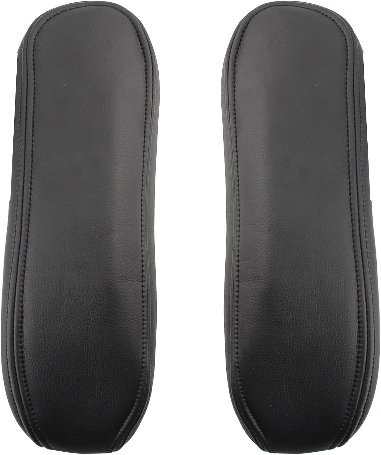 AUTOKAY Funda de asiento perforada para Ford F250 F350 Super Duty Lariat XLT 2004 2005, color negro lado del conductor y pasajero parte inferior y