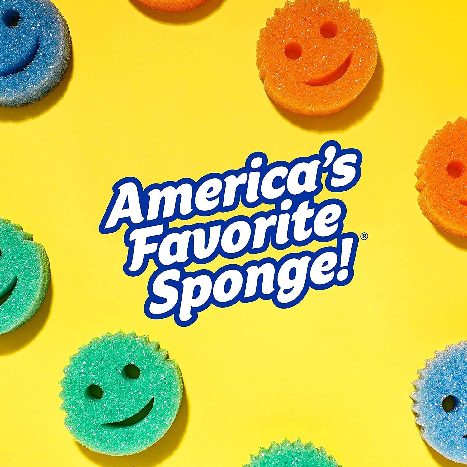 Scrub Daddy Esponja  Aroma fresco de limón  Esponja multiusos para platos sin arañazos  Sin BPA y fabricada con espuma de polímero  Esponja de