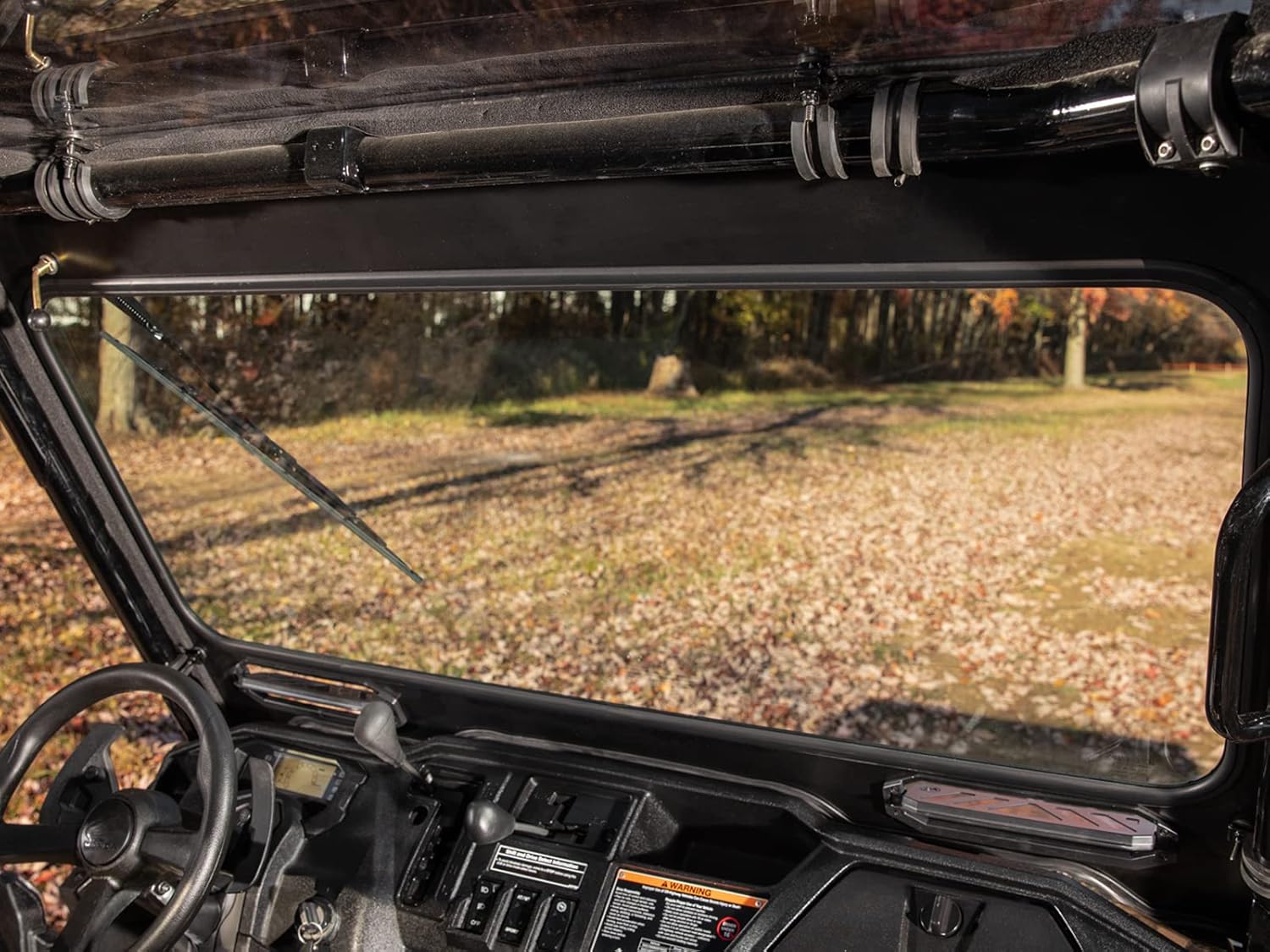 SuperATV – Parabrisas de vidrio delantero para parabrisas de vidrio SuperATV para Honda Pioneer 1000 (ver ajuste)  Parabrisas de vidrio laminado