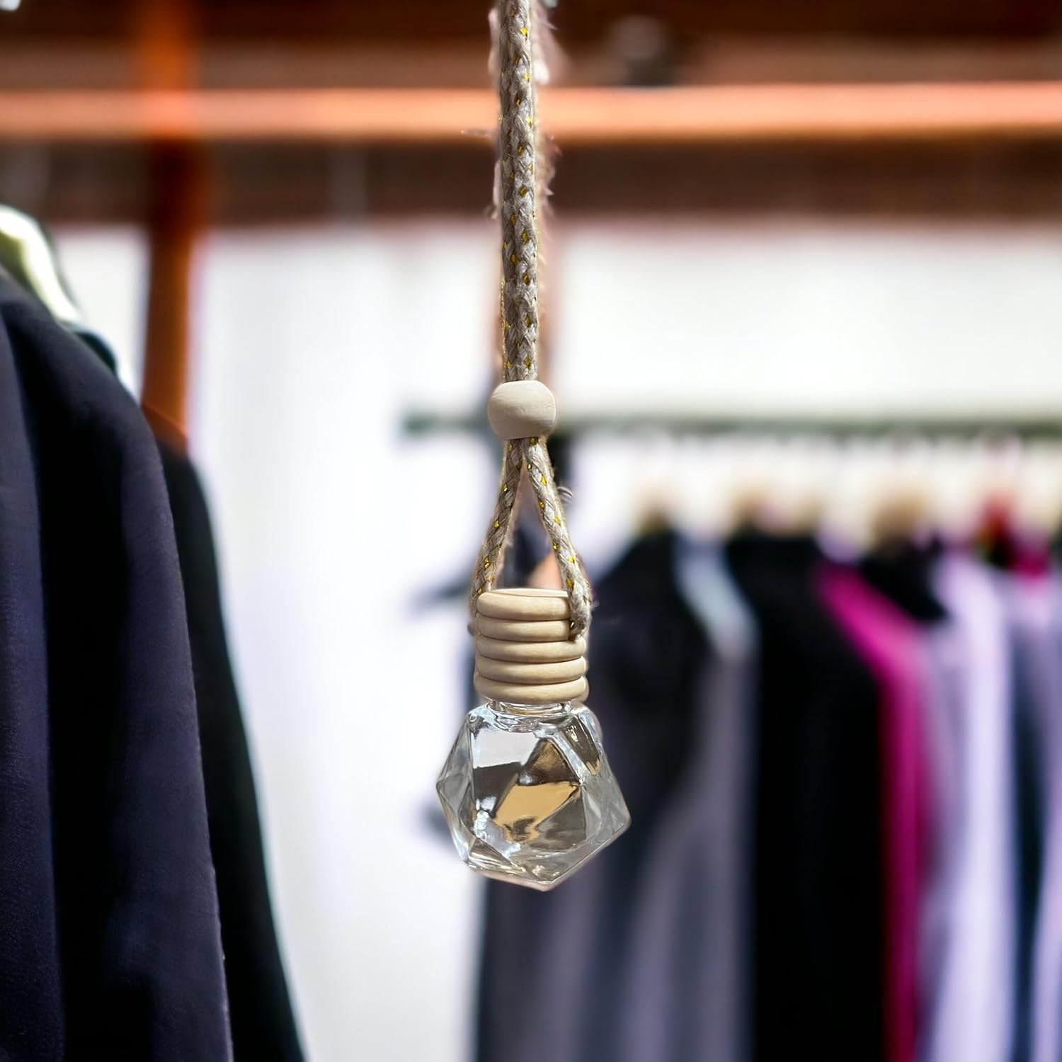 Hanging Fragrance Diffuser (Cotton Candy)  HANDMADE Cute Car Accessory  Long-Lasting Scent  Air Deodorizer, Freshener