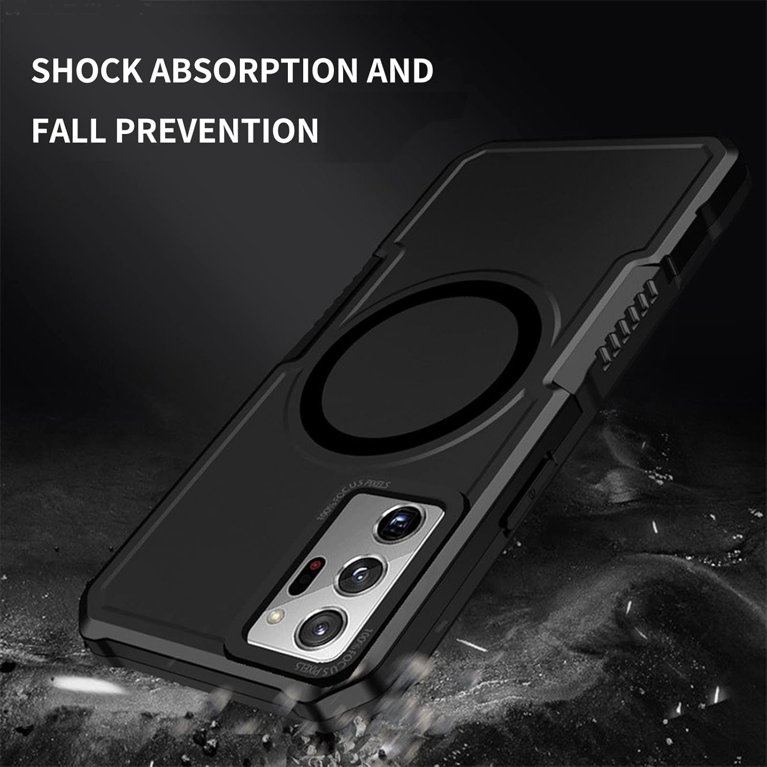 Funda magnética para Galaxy Note 20 Ultra compatible con Magsafe Funda híbrida resistente resistente de alto impacto a prueba de golpes, funda