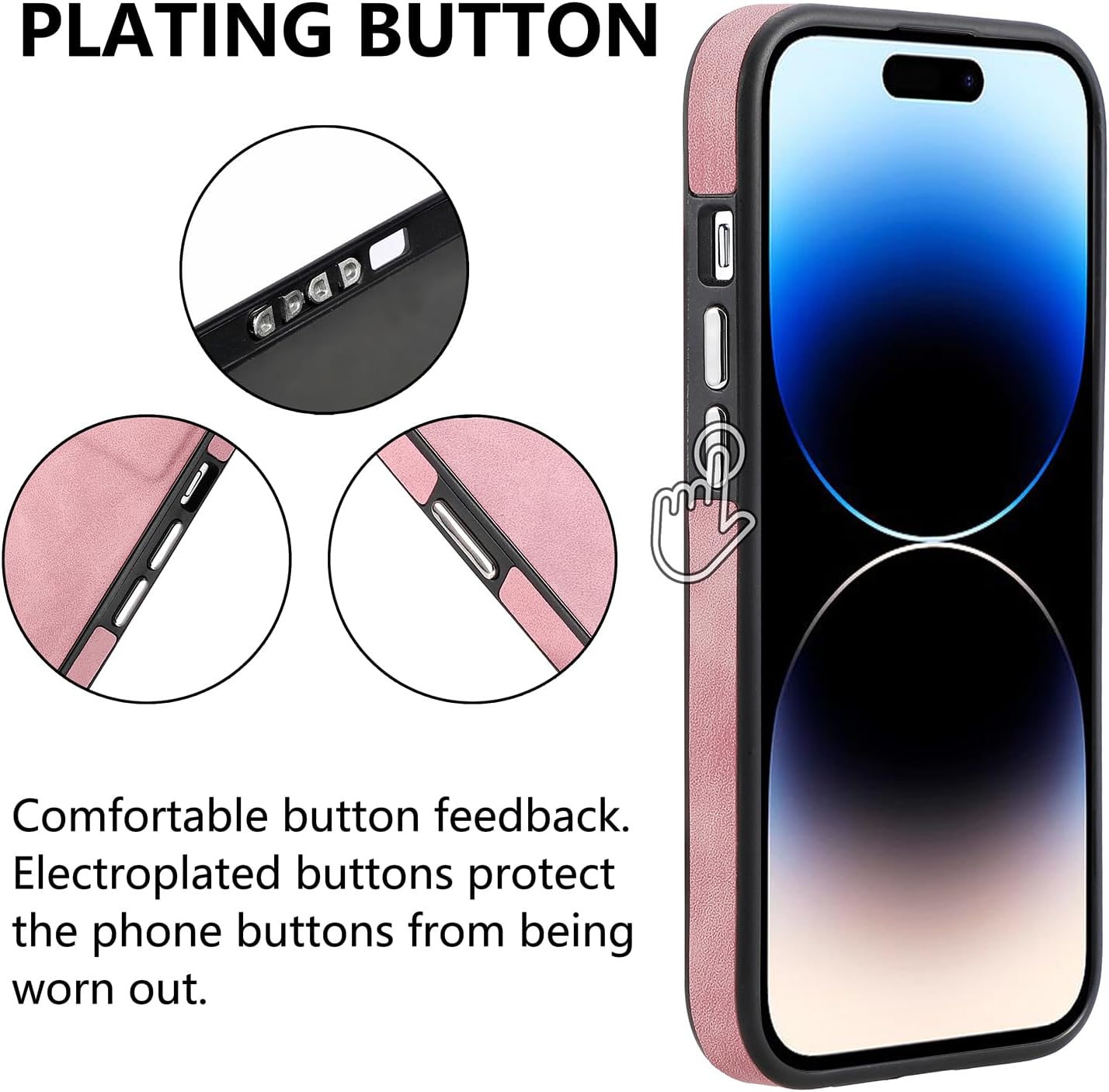 Asuwish Funda de teléfono para iPhone 14 Pro de 6.1 pulgadas con protector de pantalla de vidrio templado y funda de cuero delgada y suave,