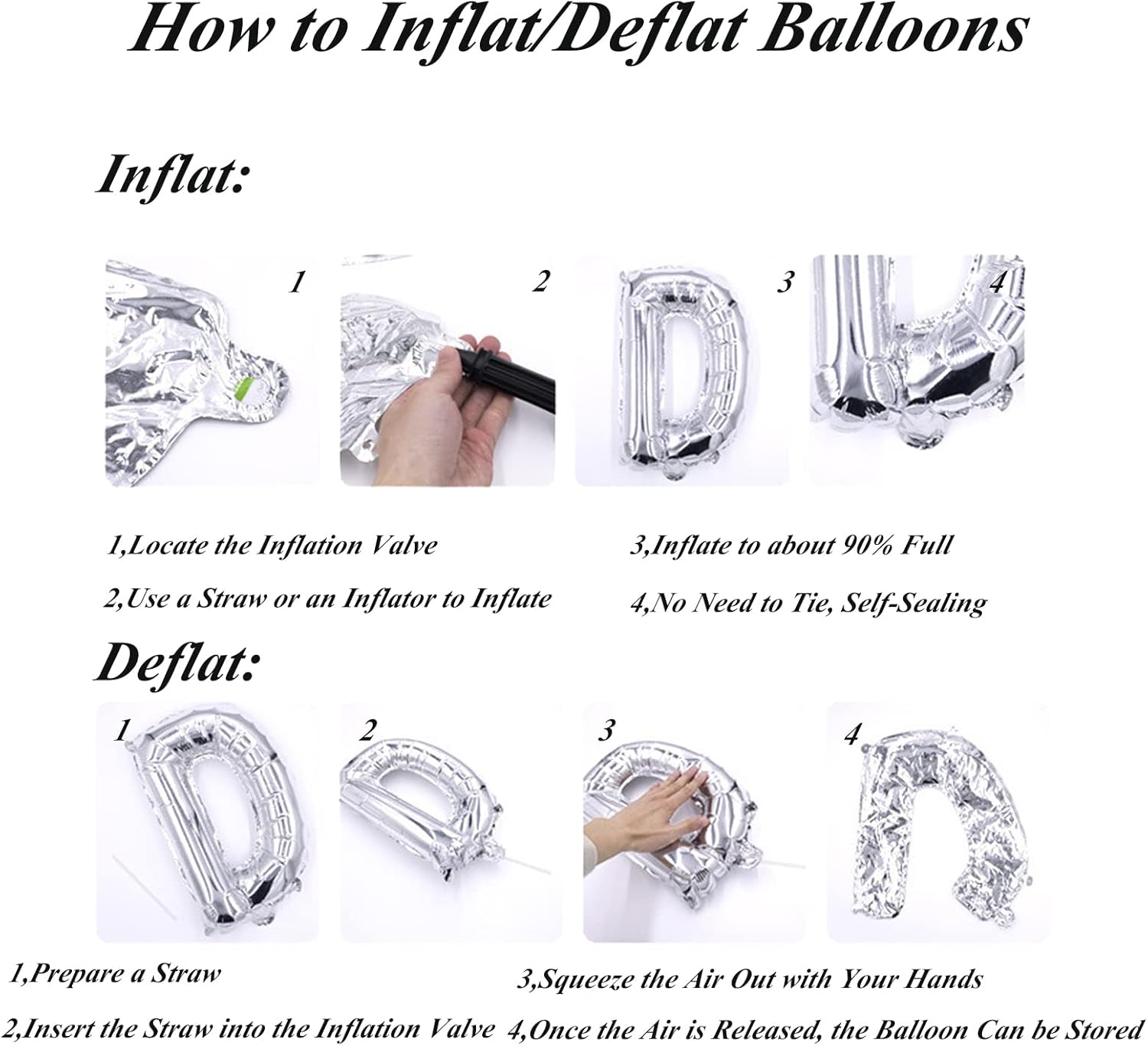 Globos gigantes de helio de aluminio de 40 pulgadas para decoraciones de fiesta de cumpleaños (número 0)