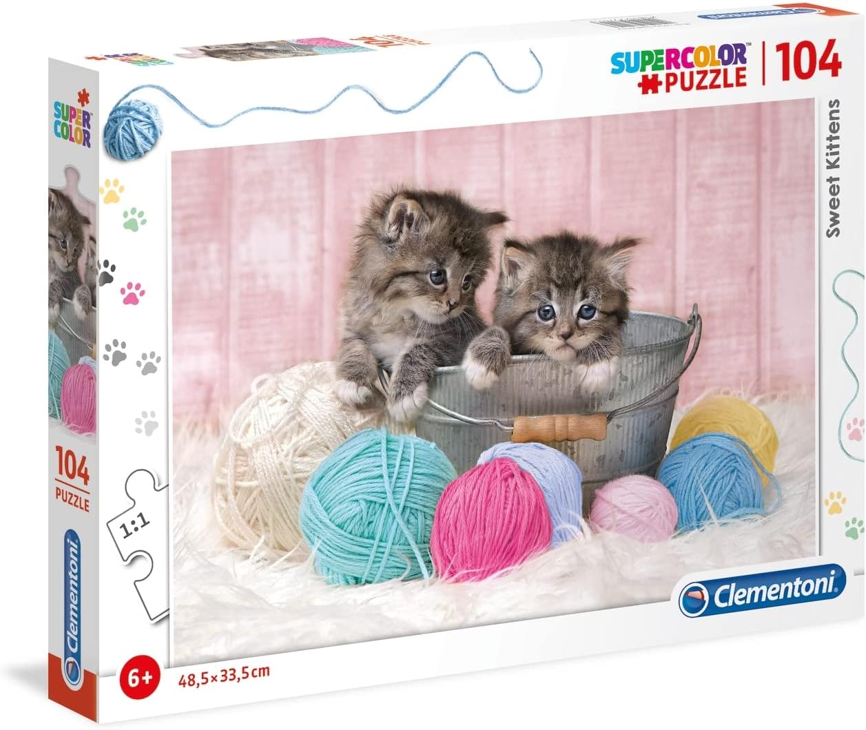 Clementoni – 27115 – Rompecabezas Supercolor Puppy para Niños – 104 Piezas