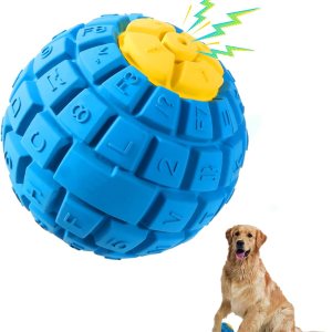 Juguete duradero para perros masticadores agresivos, pelota de juguete indestructible, bolas de goma para perros, bolas chirriantes para perros Juguete duradero para perros masticadores agresivos, pelota de juguete indestructible, bolas de goma para perros, bolas chirriantes para perros