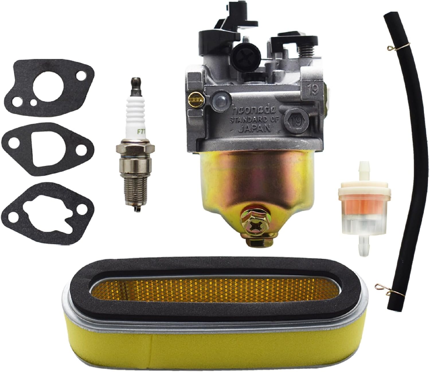 munirater Repuesto de carburador GXV120 para Honda HR214 HR215 HR194 HR195 HR214 HRA214 HR215 HR216 HRA216 HRC216 GXV120 GXV140 GXV16 0 Motor Motor