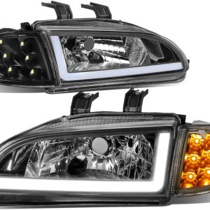DNA MOTORING HL-LB-HC922D-BK-CL1 LED DRL+Luces de esquina para faros direccionales, color negro DNA MOTORING HL-LB-HC922D-BK-CL1 LED DRL+Luces de esquina para faros direccionales, color negro