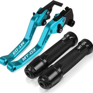 Embrague de freno para Yamaha MT03 MT-03 MT 03 2015-2021 Palancas de embrague de freno corto de motocicleta embrague empuñaduras empuñaduras Embrague de freno para Yamaha MT03 MT-03 MT 03 2015-2021 Palancas de embrague de freno corto de motocicleta embrague empuñaduras empuñaduras