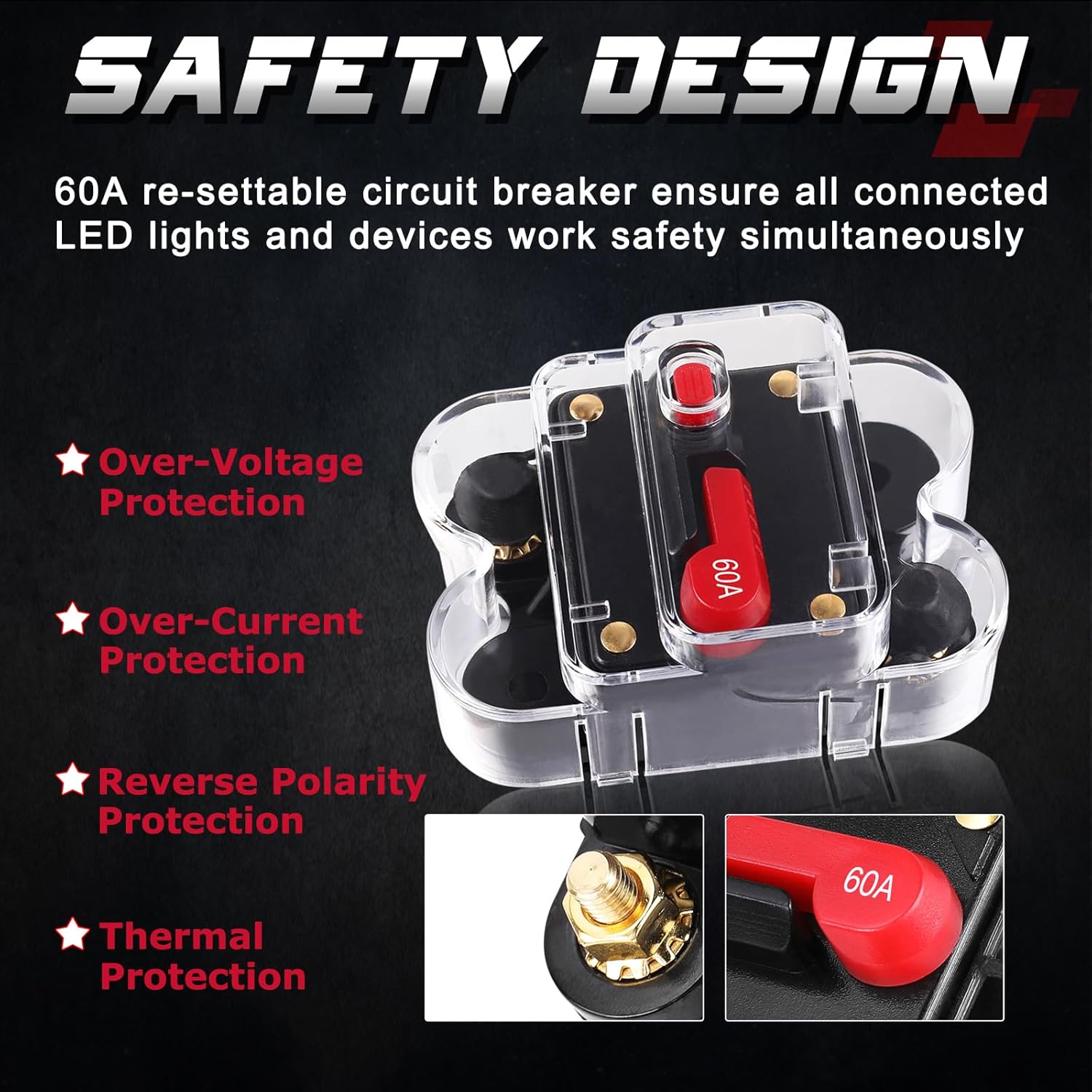 OFFROADTOWN – Panel de interruptor de 8 bandas, interruptor LED de encendido y apagado para automóvil, sistema de relé de control de circuito, caja
