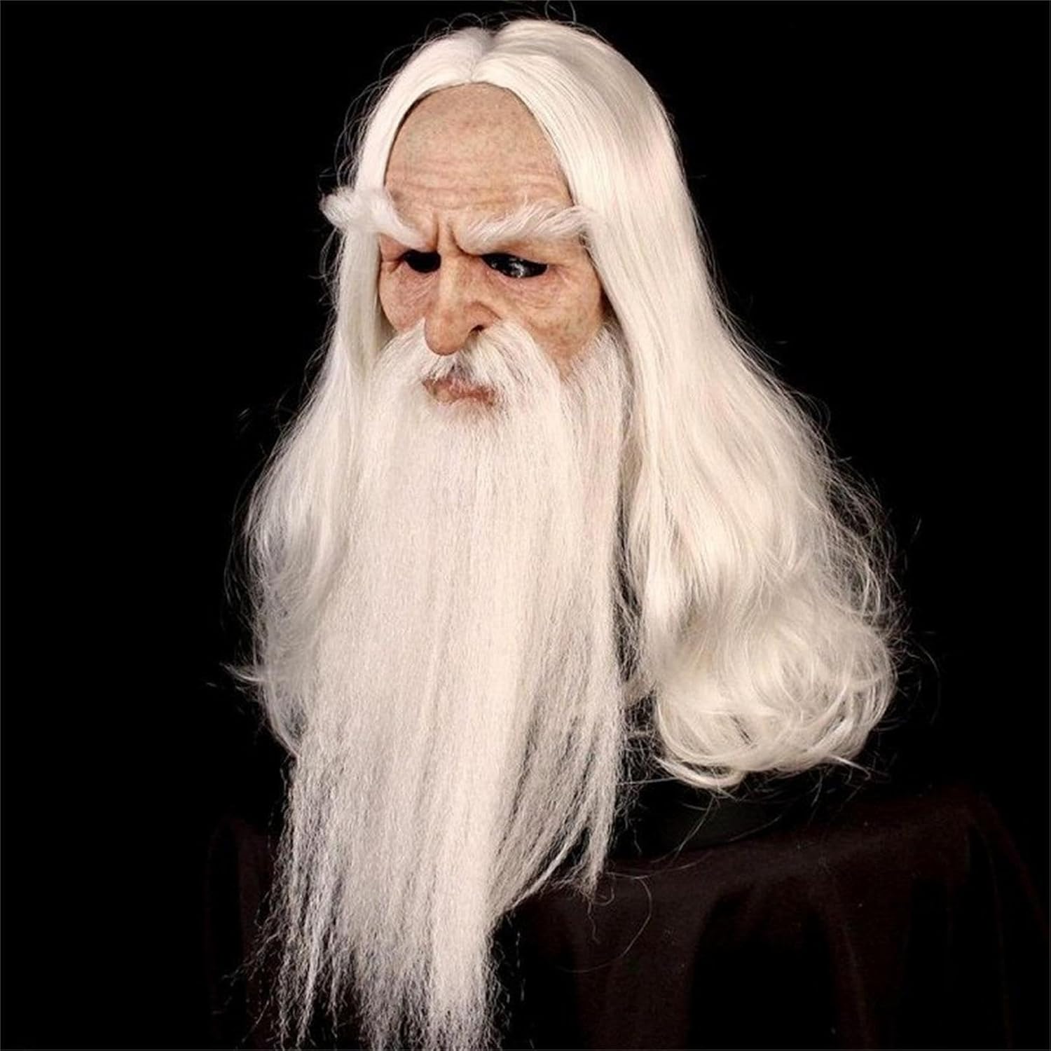 Máscaras de látex realistas para ancianos de Halloween, nariz grande, anciano, súper suave, terror, arrugas, cara
