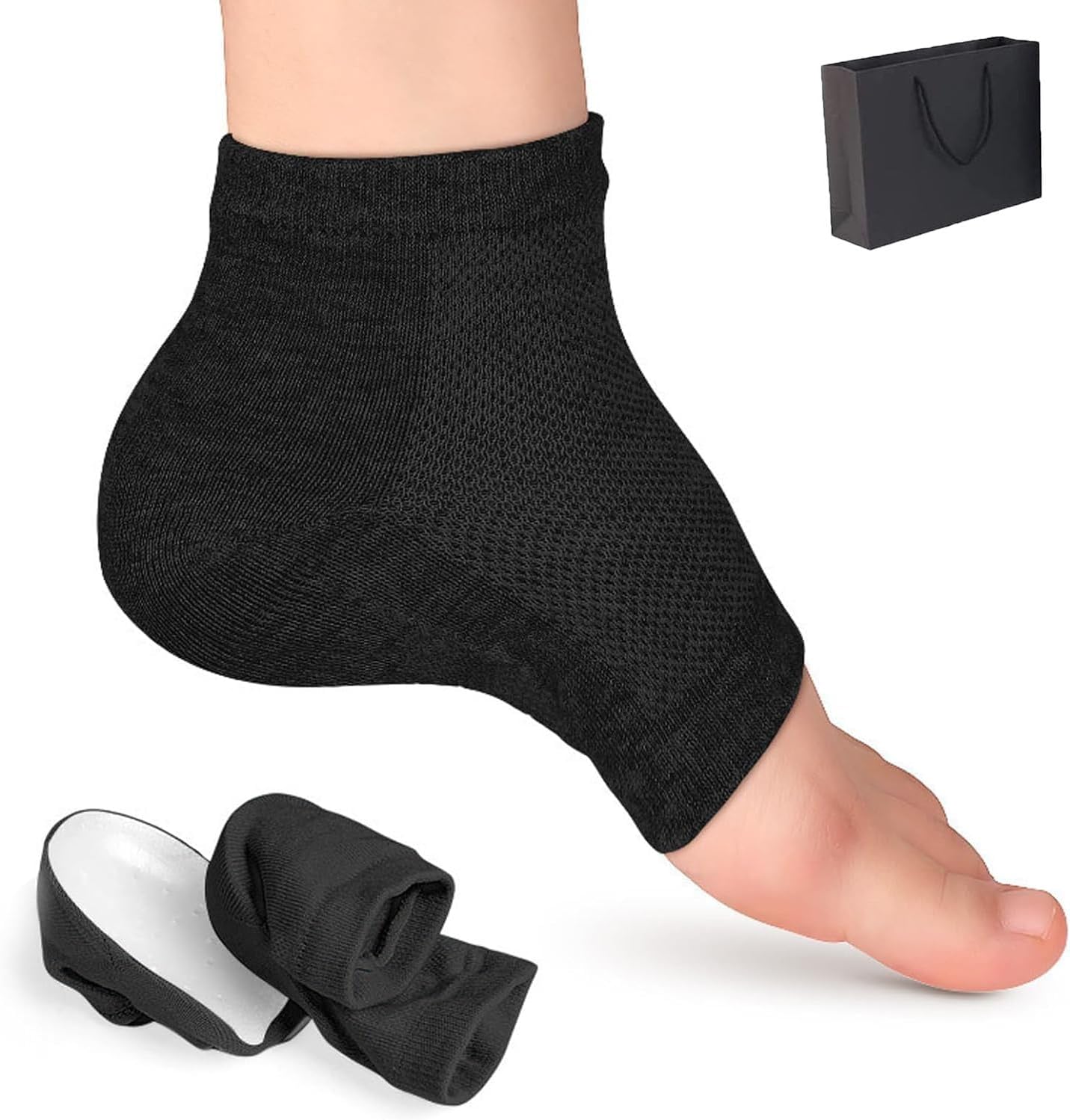 Calcetines de altura máxima, plantillas de altura máxima de 3 pulgadas, inserto de zapato de 3 pulgadas, plantillas de aumento de media altura,
