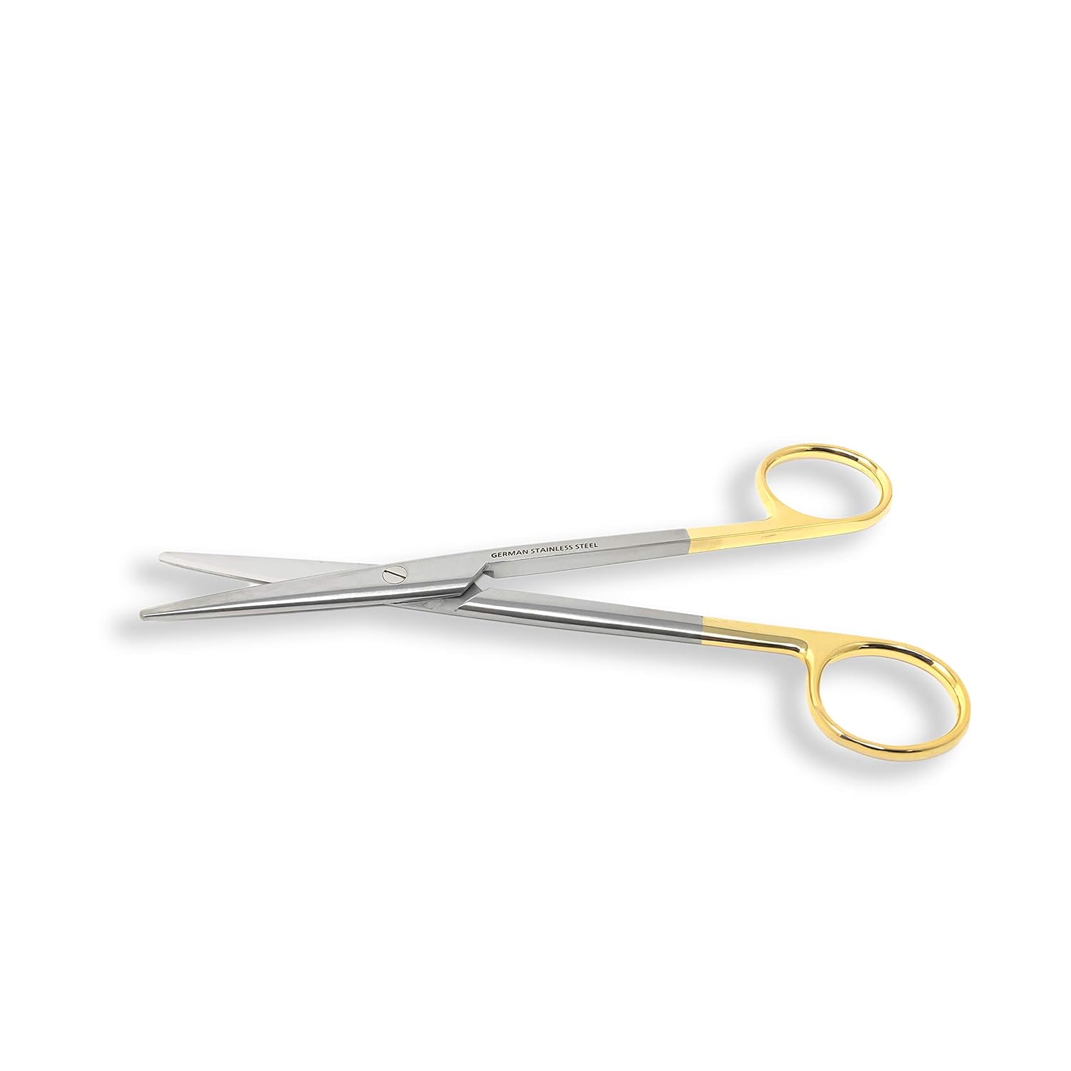 Cynamed TC Mayo – Tijeras de disección con insertos de carburo de tungsteno y anillos dorados, tijeras de precisión largas y gruesas, acero