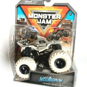 Monster Jam Megalodon (negro y blanco), escala 164 Serie 22 Monster Jam Megalodon (negro y blanco), escala 164 Serie 22