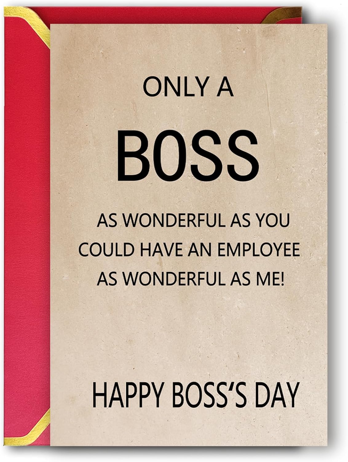 Ziwenhu Tarjeta de regalo para el jefe, maravillosa tarjeta para jefe gerente, tarjeta del día nacional del jefe de empleado, decoraciones del día