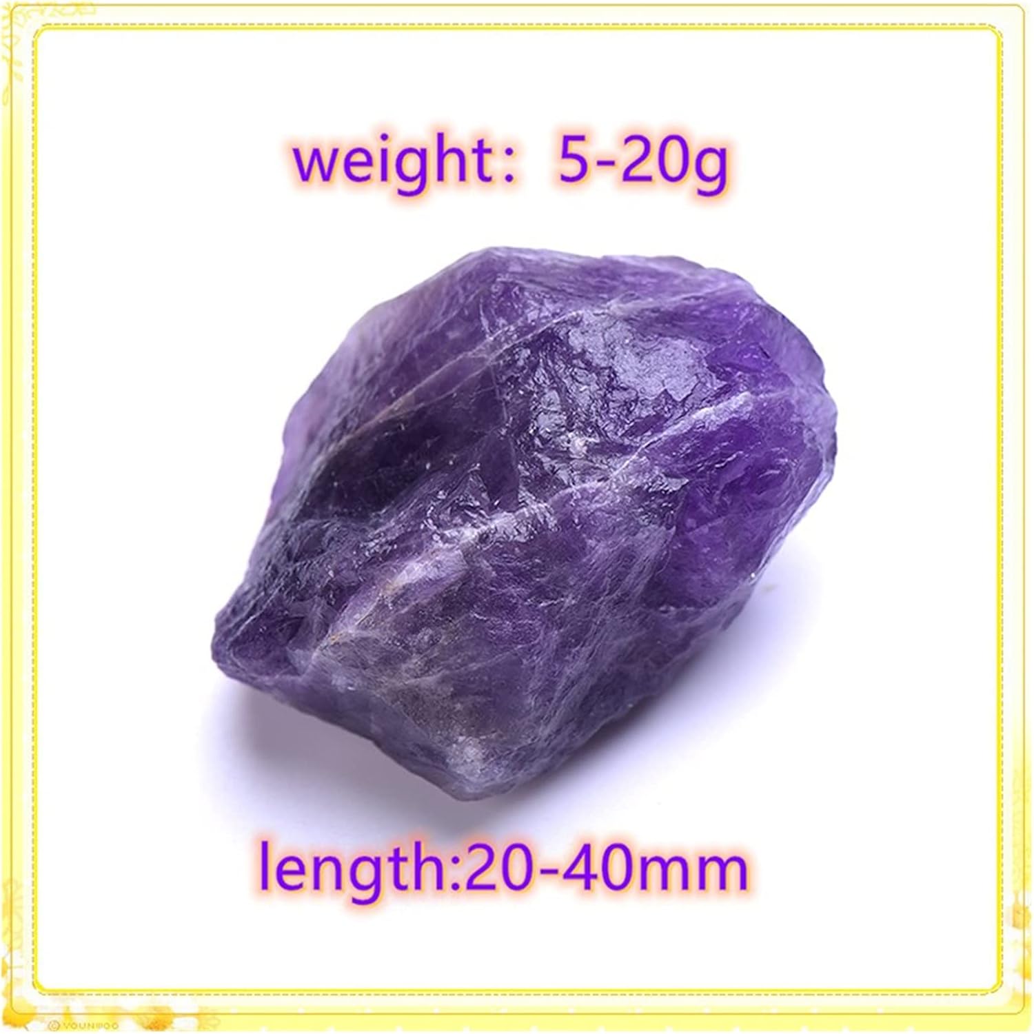 Feng Shui Decorar 1 pieza de amatista natural piedra irregular púrpura grava espécimen de cristal de cuarzo crudo accesorio de regalo decoración del