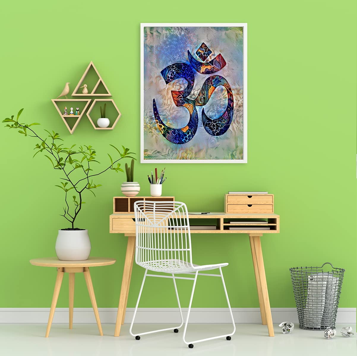 AUM Wall Art, OM Home Decor, zen art, Yoga Decor Yoga art print, Spiritual Art Wall Decor, Meditation Yoga Decor,Yoga gifts