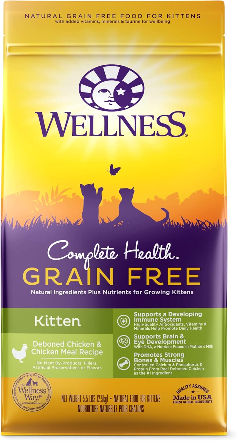 Wellness, Comida Completa para Gatos, Saludable, Natural, Libre de Granos, Seca.