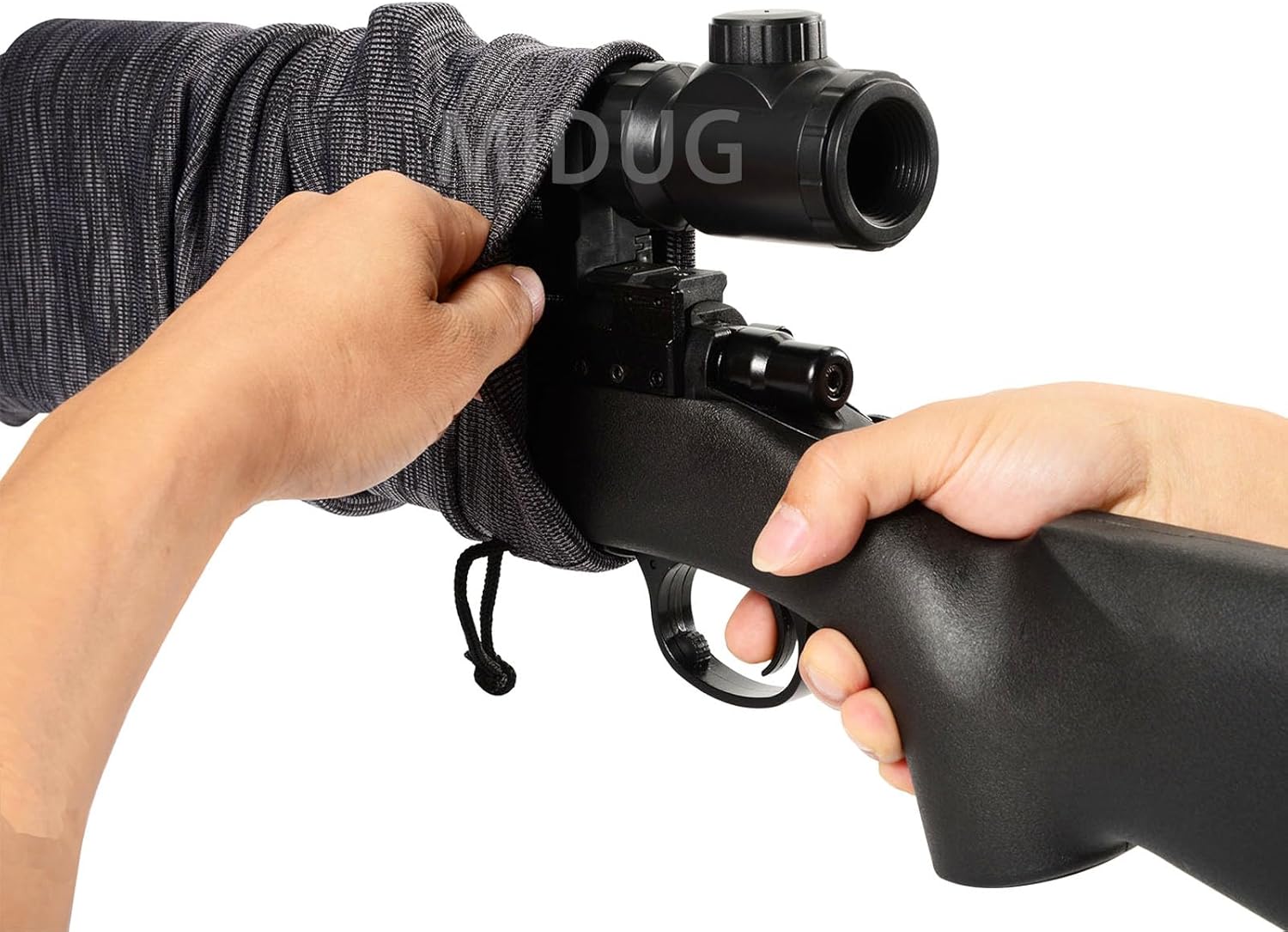 Paquete de 35 fundas de calcetines para pistola de 55 x 6 pulgadas, extra anchas tratadas de silicona, cubierta de protección para rifles, escopetas