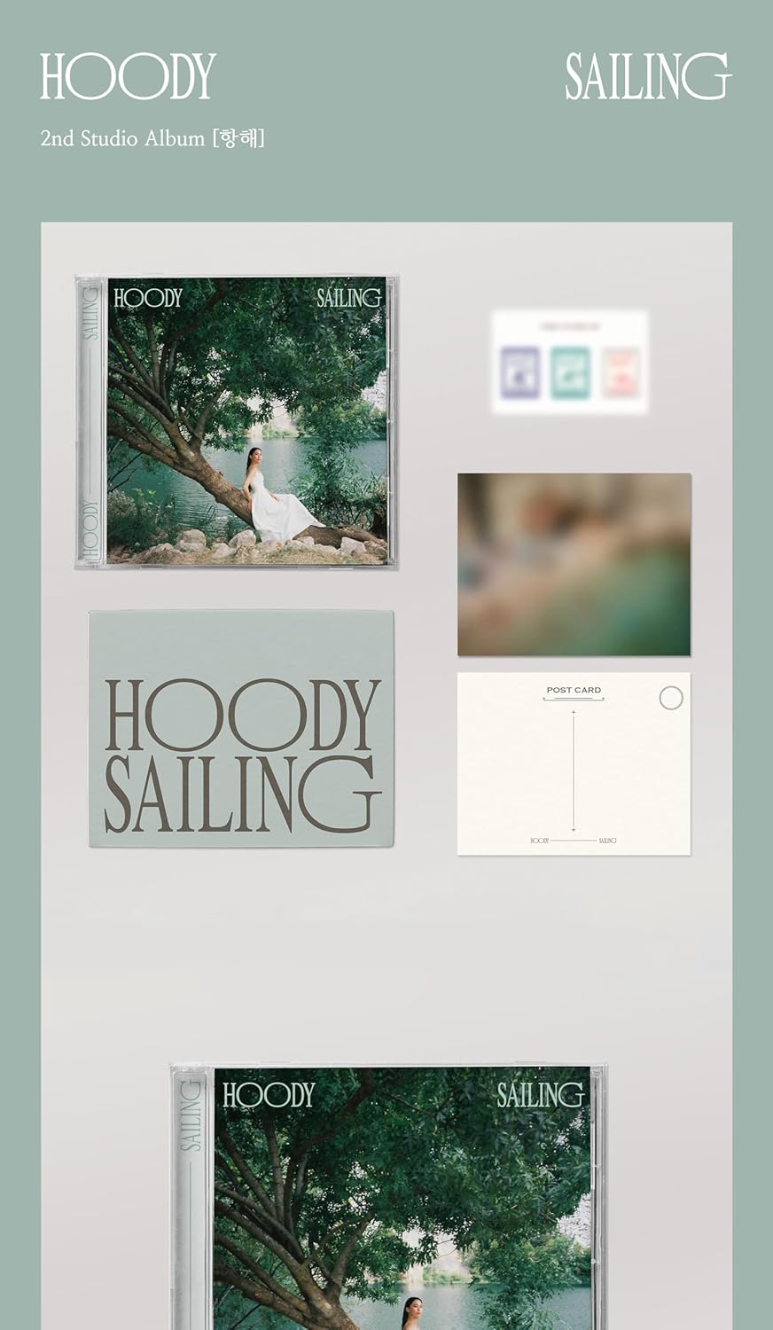 Hoody Sailing 2nd Studio Album Case+CD+Mapa de letras+Pegatina de sello+Postal+Seguimiento Sealed AOMG