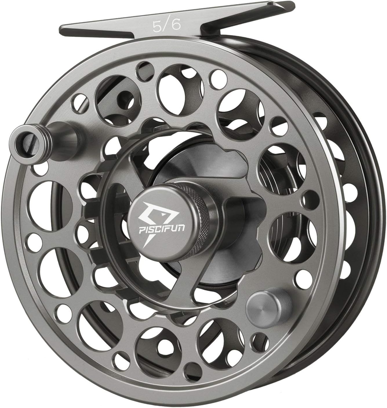 Piscifun Sword Fly – Carrete de pesca con mosca con cuerpo y carrete de aleación de aluminio mecanizado CNC, 56 gris espacial y Piscifun Sword