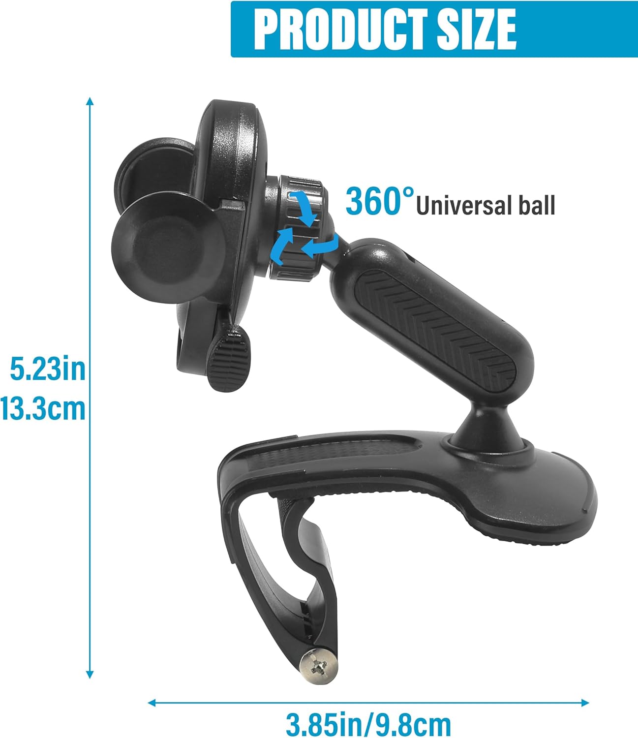 Soporte para teléfono de automóvil, soporte para teléfono celular con placa de número de estacionamiento, soporte de teléfono para automóvil,