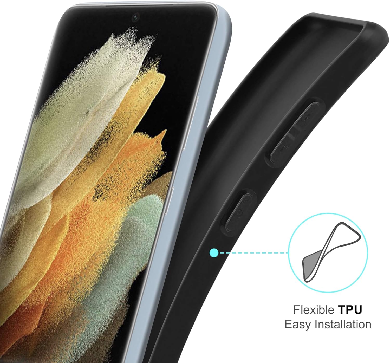 Funda para Samsung Galaxy S21 Ultra con protector de pantalla gratis