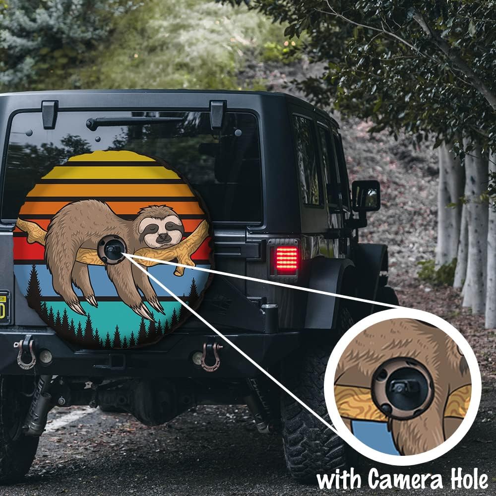 Peace Spare – Cubierta para neumático de rueda de flores, ajuste universal para remolque, RV, SUV, camión, cámper, fundas protectoras de ruedas de