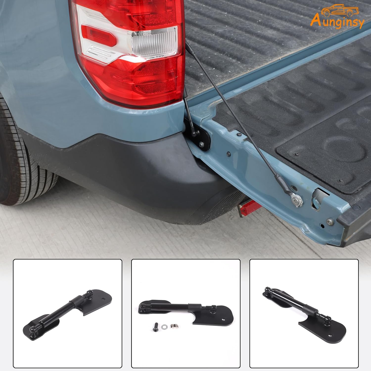 Amortiguador de asistencia para puerta trasera de camión compatible con Ford Maverick 2022 2023 2024 Asistencia para puerta trasera, amortiguador de