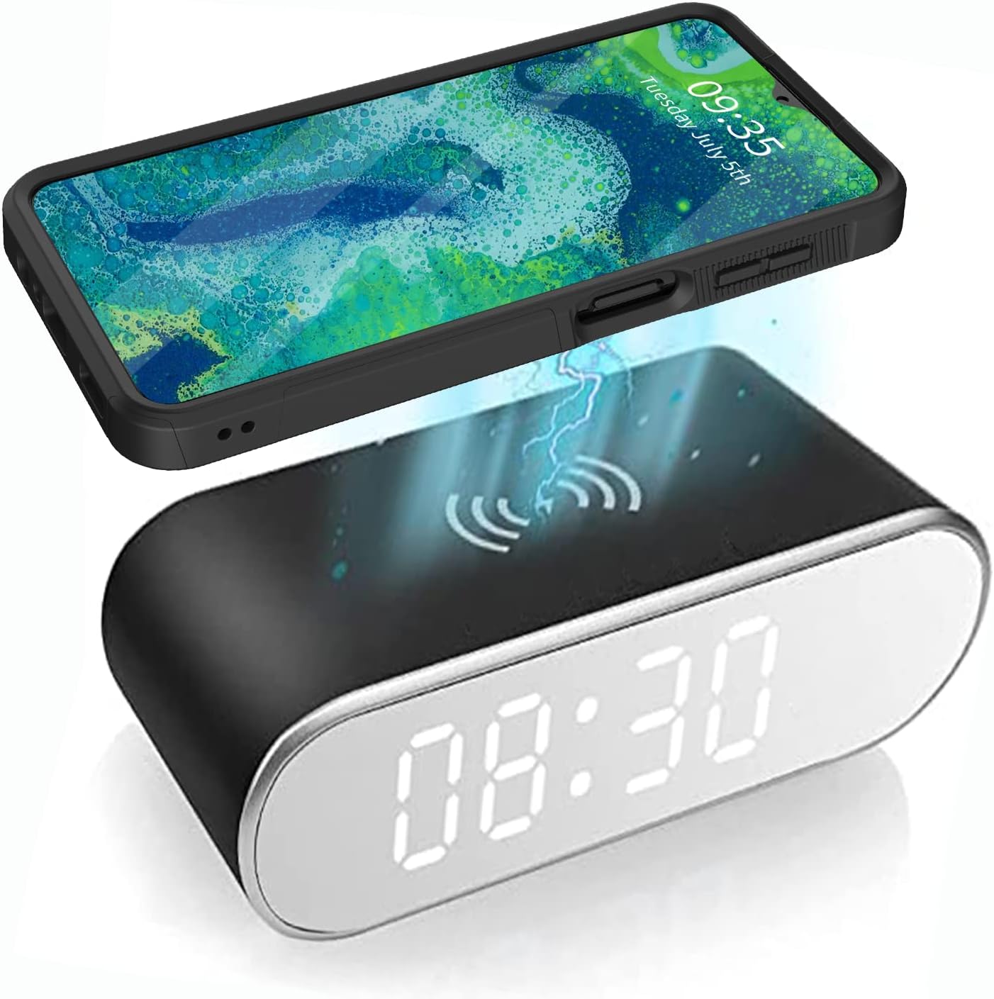Funda para Galaxy S23 Ultra, funda protectora híbrida de doble capa resistente a prueba de golpes de policarbonato duro de silicona suave TPU para