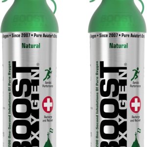 Boost Oxygen - Suplemento de oxígeno puro de soporte respiratorio para recuperación aeróbica, altitud, rendimiento y salud, botella grande de 10L,