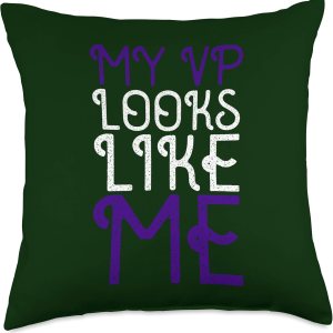 My VP Looks Like Me Madam Vice President Kamala Harris – Almohada de 18 x 18 pulgadas, multicolor My VP Looks Like Me Madam Vice President Kamala Harris – Almohada de 18 x 18 pulgadas, multicolor