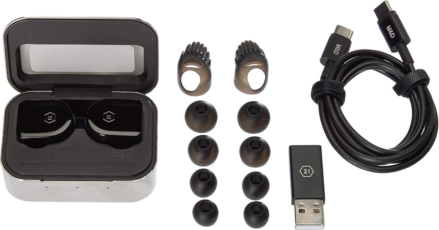 Master & Dynamic True – Auriculares inalámbricos. talla única Negro (Piano Black)