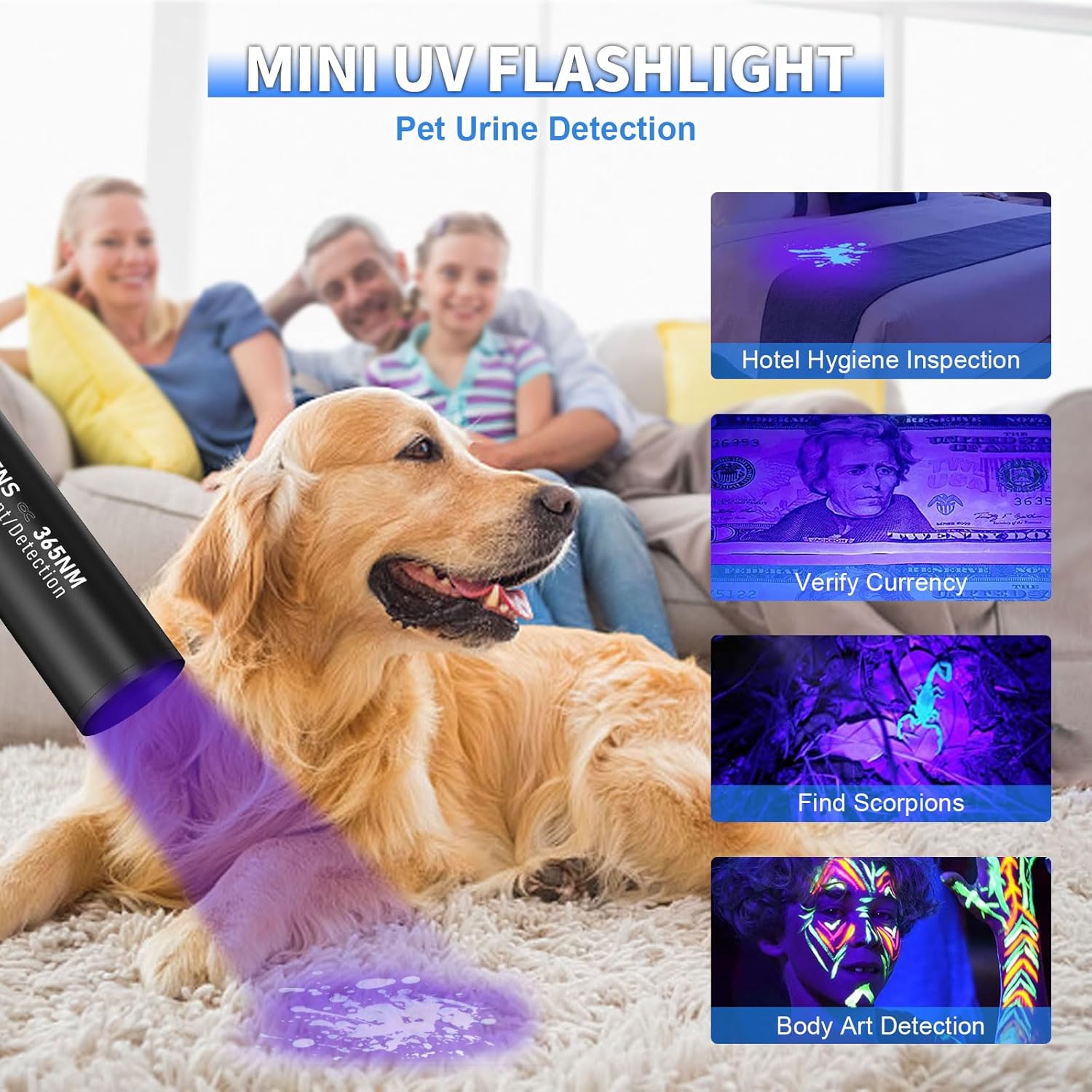 Goreit Linternas recargables de alto lúmenes, 980000 lúmenes XHM77.2, luces de flash con pilas, linterna táctica de mano, linterna impermeable súper