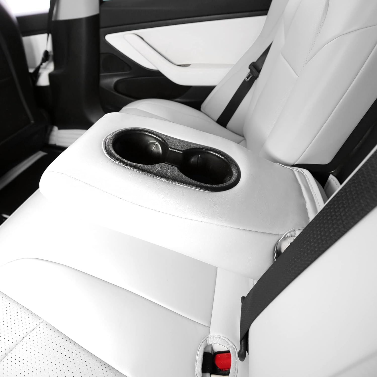 SUPER LINER Fundas de asiento de coche para Tesla Model 3, color blanco, fundas de asiento de coche para Tesla Model 3 2023 2022 2021 2020 5
