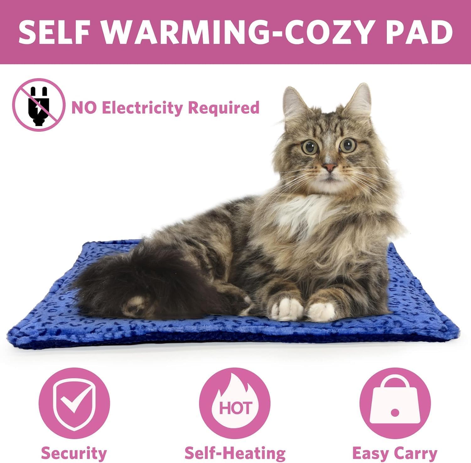 MARUNDA Cama autocalentable para gatos, manta de cama súper suave para perros, almohadilla autocalentable para gatos, alfombrilla térmica para gatos