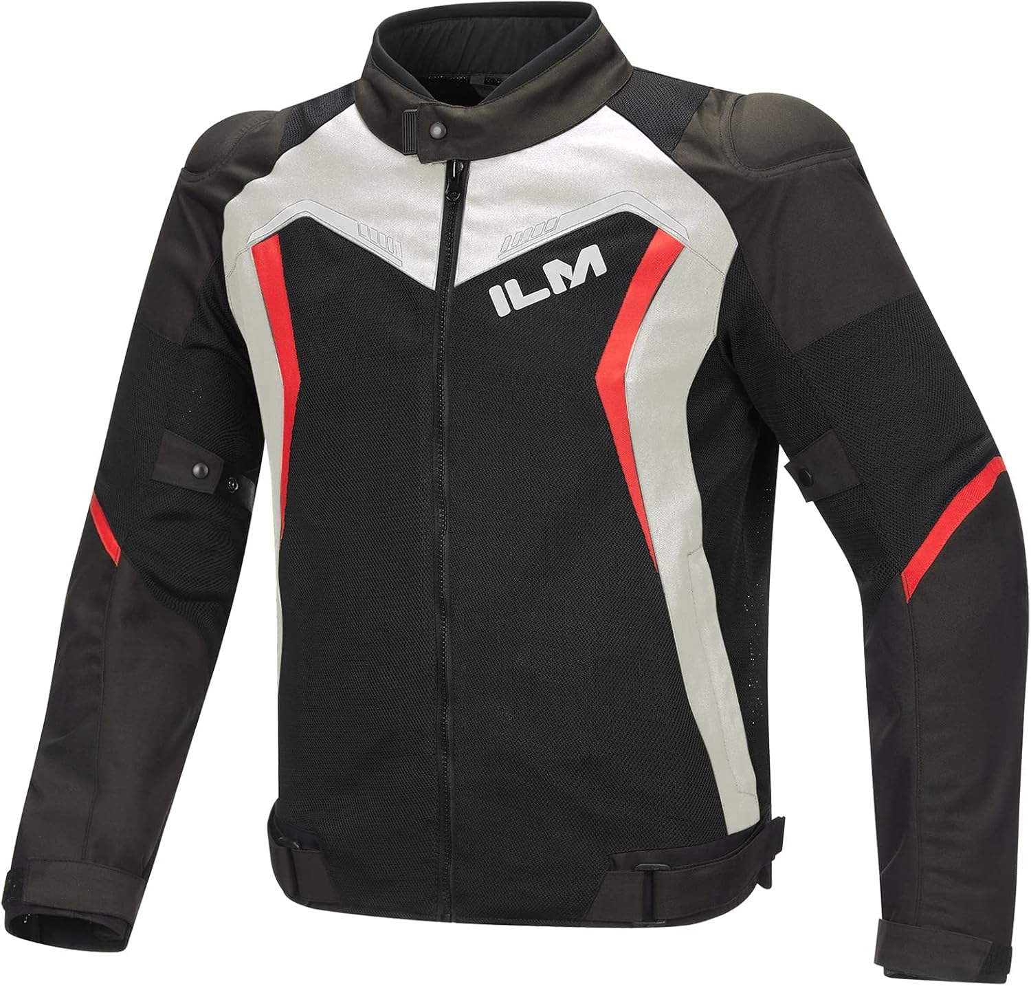 ILM Chaqueta de motocicleta para hombres Powersports Chaquetas protectoras de malla textil equitación motocicleta CE chaquetas blindadas modelo-J02
