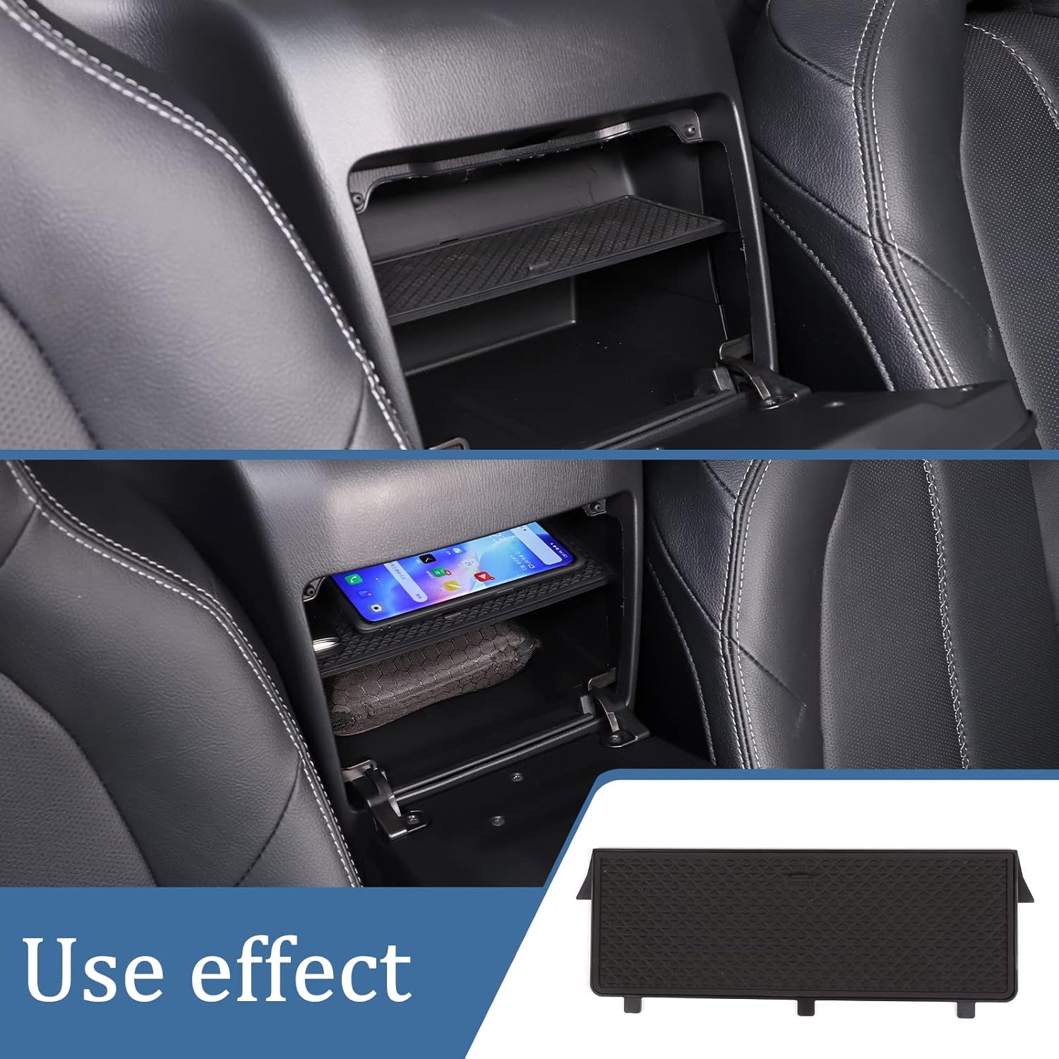 Accesorios de automóvil ABS para consola central de guantes, bandeja organizadora de guantes, caja de clasificación compatible con Mazda MX-5 RF