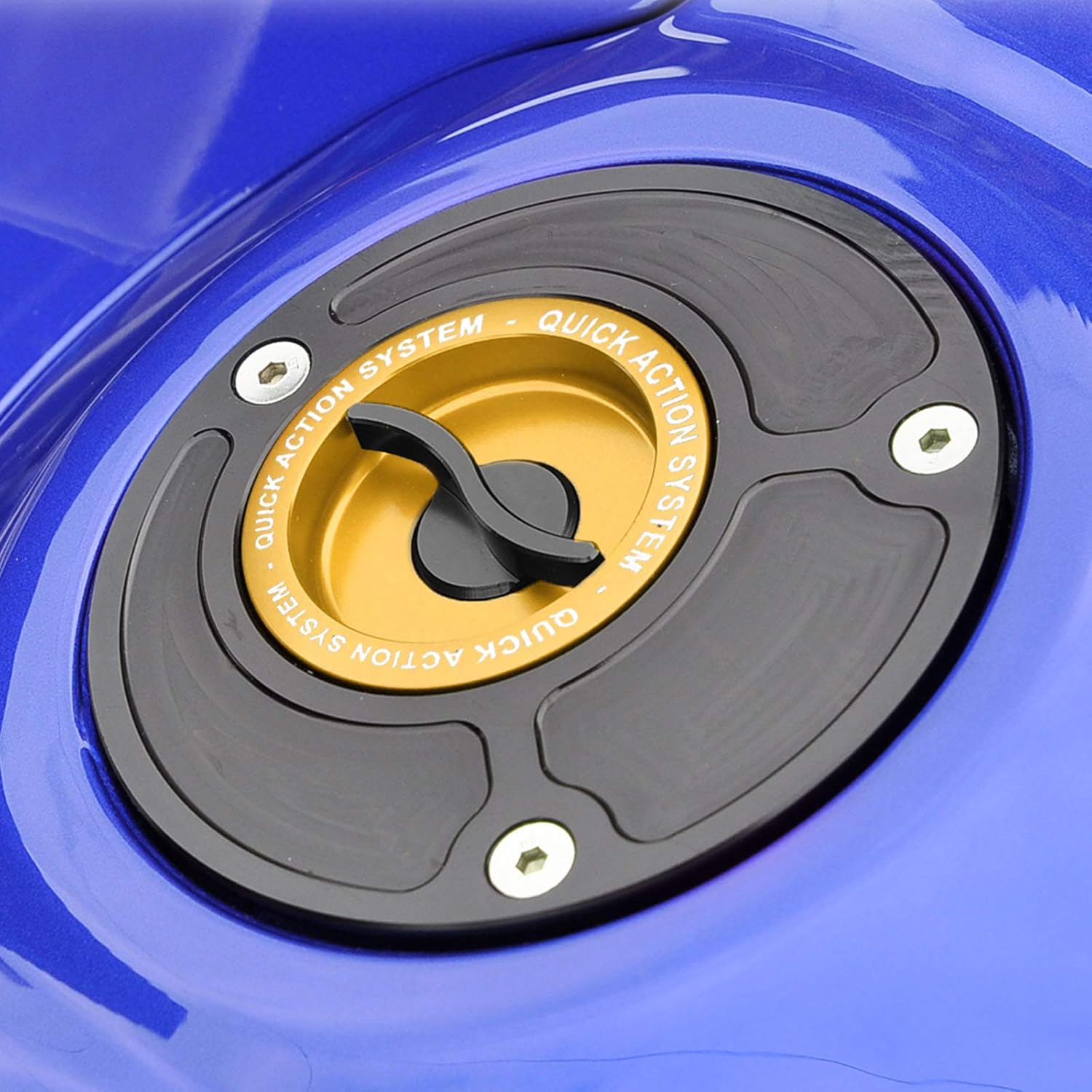 Autobahn88 Compatible con Tapa del depósito de combustible de motocicleta, sin llave, cierre y liberación rápida, para Kawasaki Versys 650