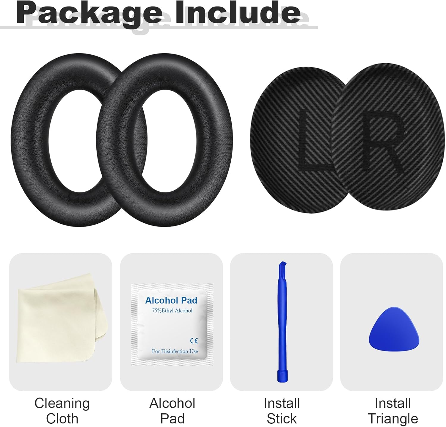 Almohadillas de repuesto para auriculares Bose QuietComfort 35 (QC35) y Quiet Comfort 35 II (QC35 ii), almohadillas para los oídos con piel más