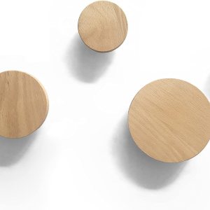Ganchos redondos de madera para colgar en la pared, perchas de madera para colgar en la pared, ropa, bufanda, sombrero, bolsa, toalla, decoración, Ganchos redondos de madera para colgar en la pared, perchas de madera para colgar en la pared, ropa, bufanda, sombrero, bolsa, toalla, decoración,