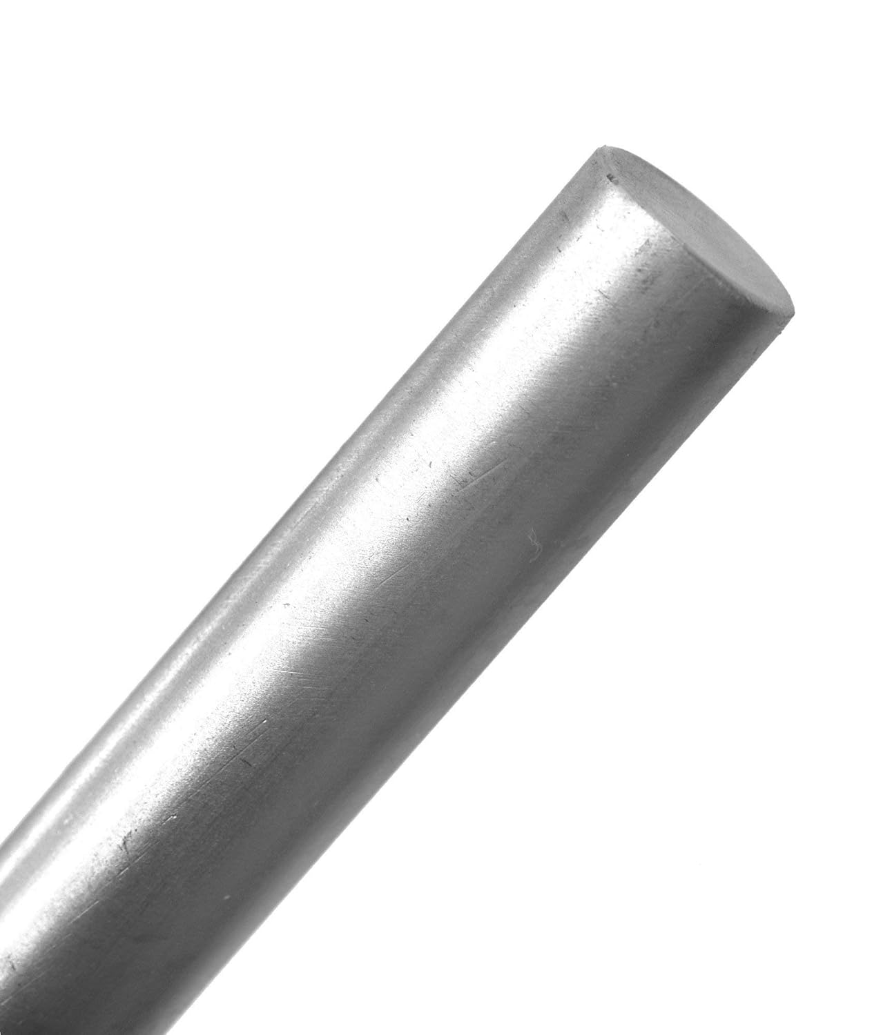 Varilla de soporte de aluminio, 12″ (30 cm) – Sin rosca, eje redondo – Se puede utilizar en un torno o con configuraciones de retorta de laboratorio