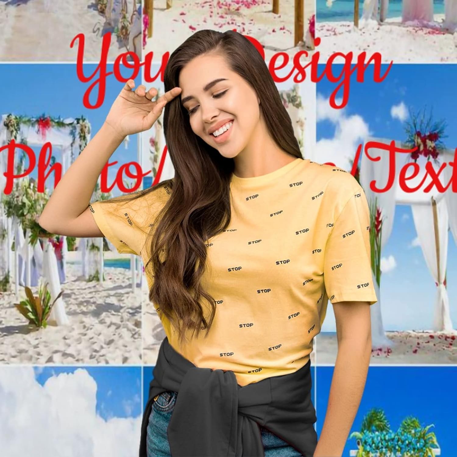 Fondos personalizados, diseño de tu propia imagen, texto, fotografía, tela, fotografía, estudio fotográfico, accesorios para cabina de fotos,