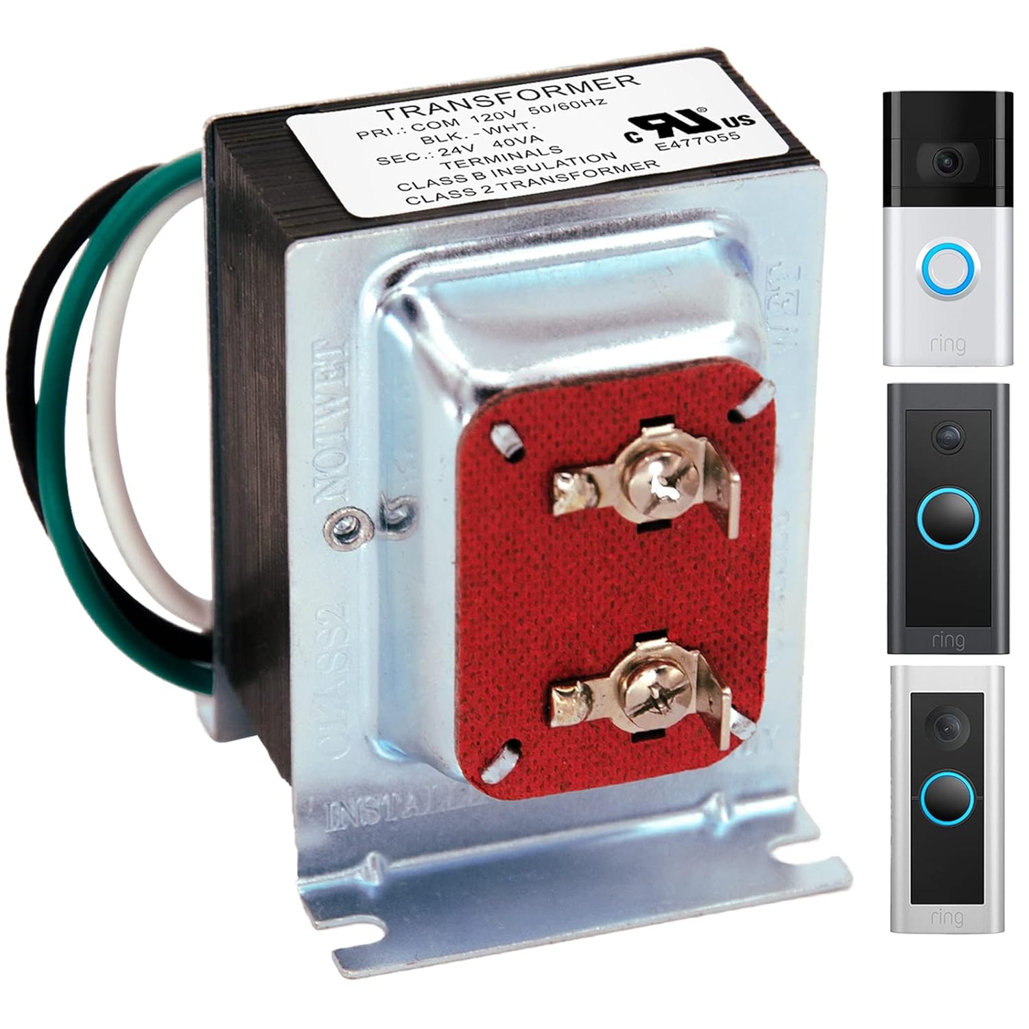 Transformador de timbre para timbre de video con anillo, fuente de alimentación de 16 V y 30 VA, compatible con timbres de video Ring, Nest Hello,