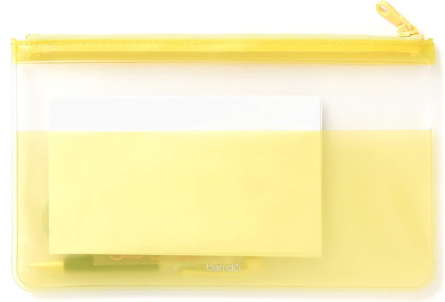 ban.do Ultimate Planner – Juego de accesorios de oficina lindos, estuche para lápices con calcomanías de planificador y accesorios (amarillo)