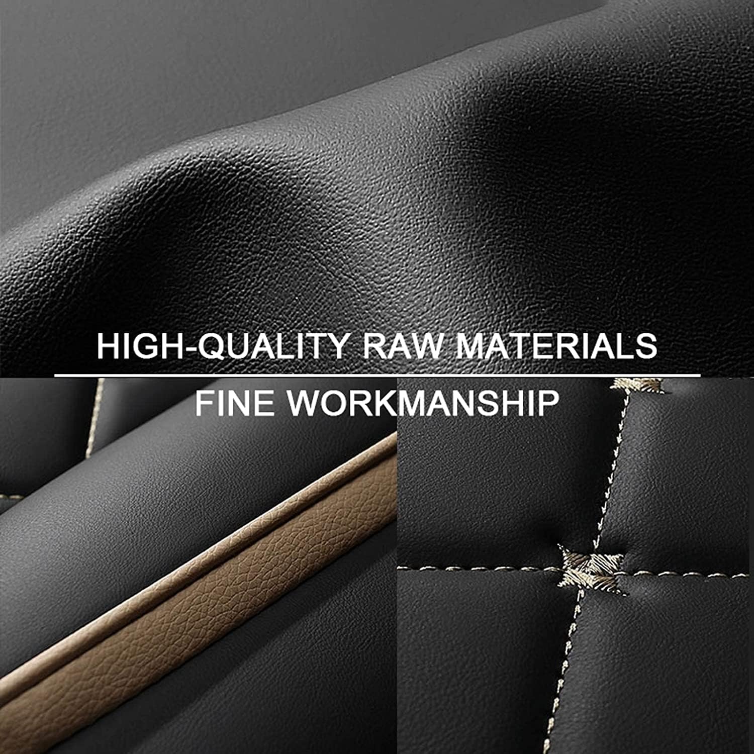 EKEGUY Funda de asiento de automóvil de 5 asientos, para SsangYong Korando (2011-2018), asiento delantero y trasero de cuero para todo tipo de