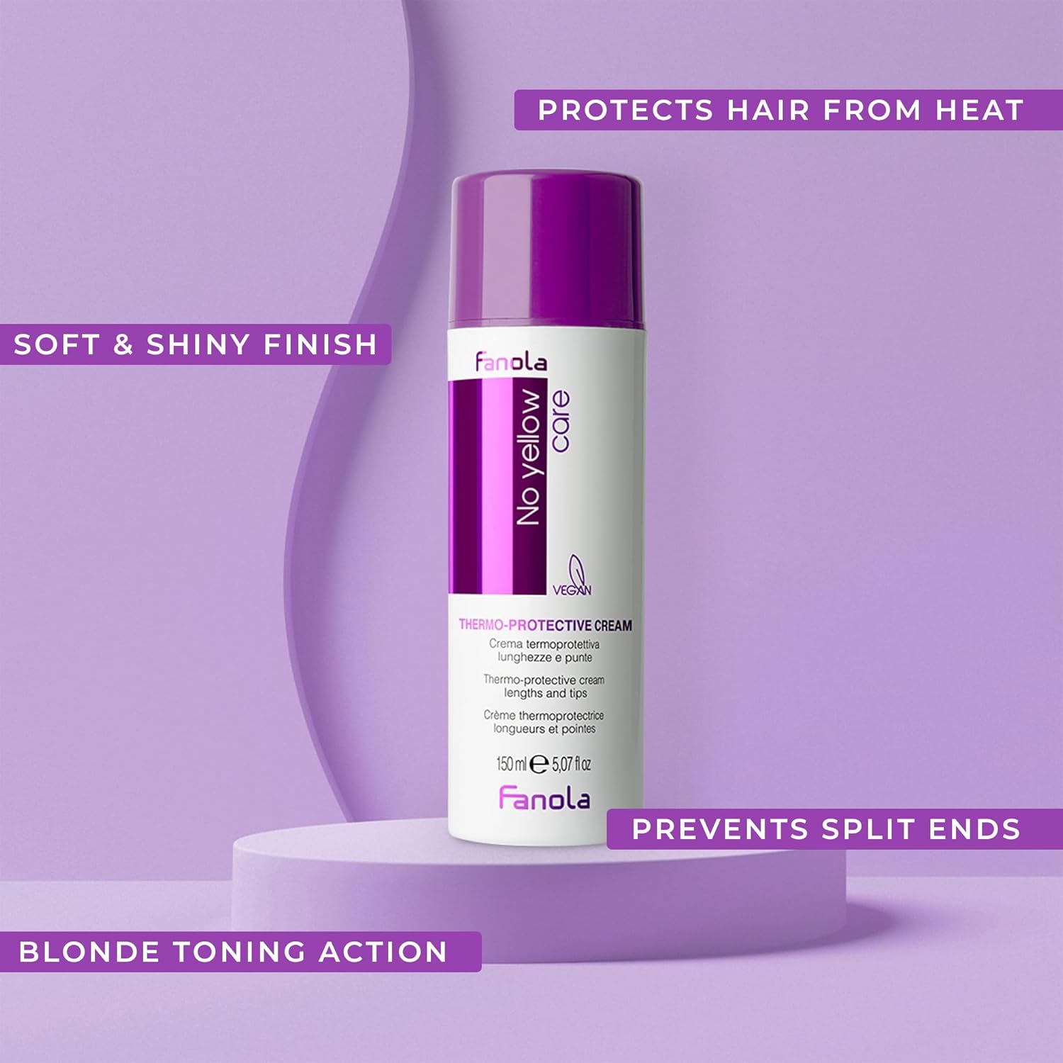Fanola Crema termoprotectora no amarilla 5.1 fl oz (5.07 fl oz)