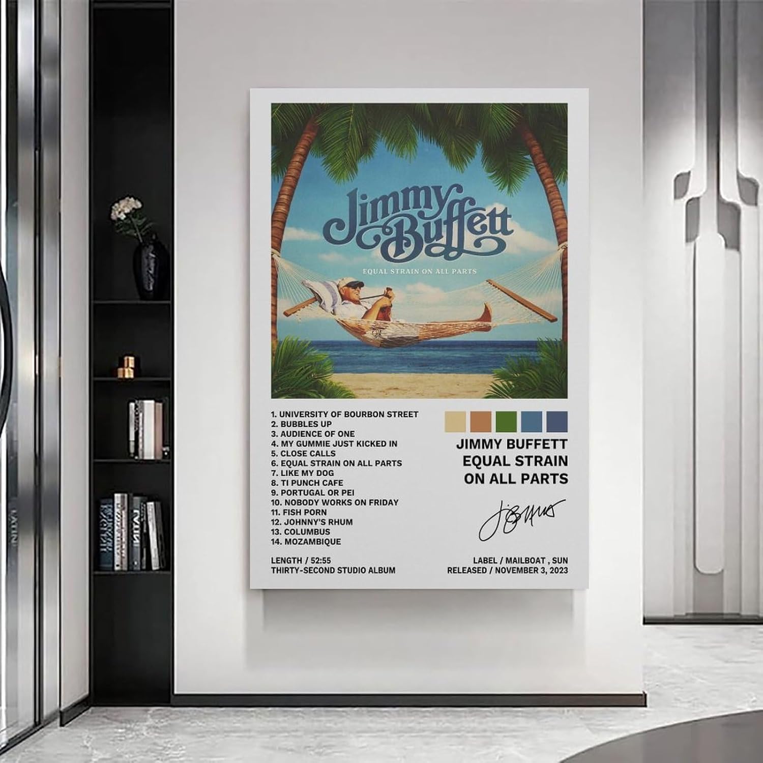 Jimmy – Póster de Buffett con igualdad de tensión en todas las partes, pintura decorativa, lienzo, pósteres de pared e impresión artística moderna