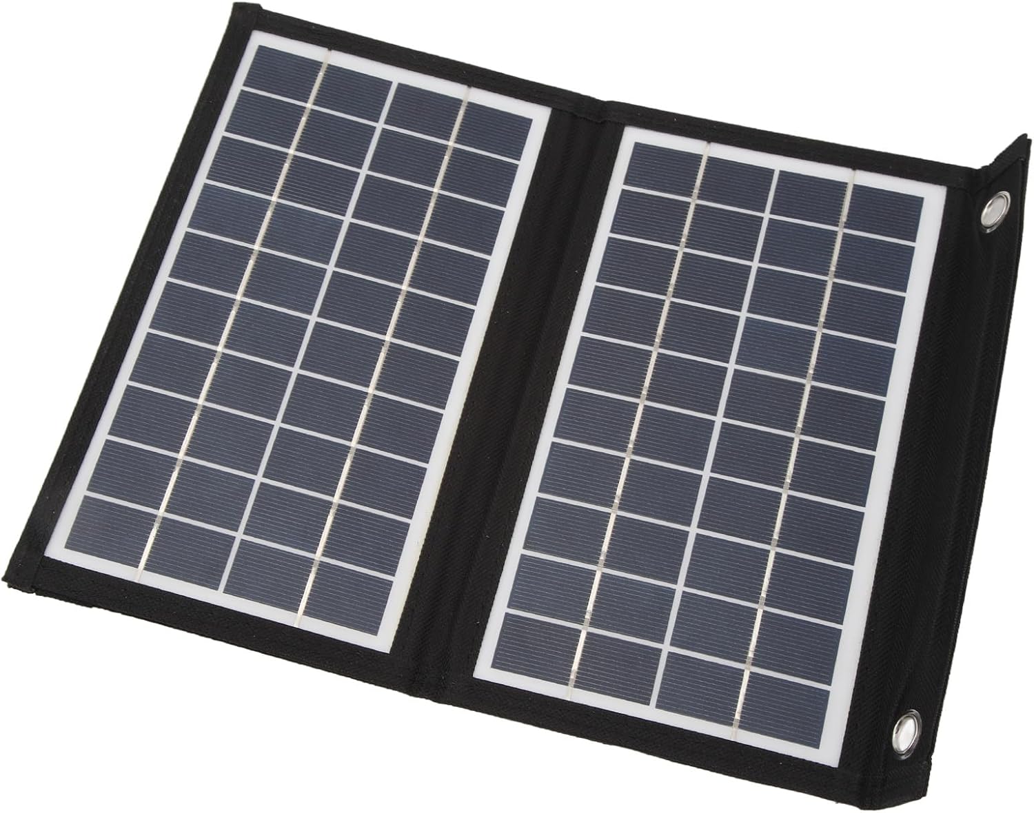 Panel Solar Plegable, Panel Solar Plegable 10W Cargador Portátil Estación de Energía 2 Salida USB para Camping Teléfono Celular Tablet