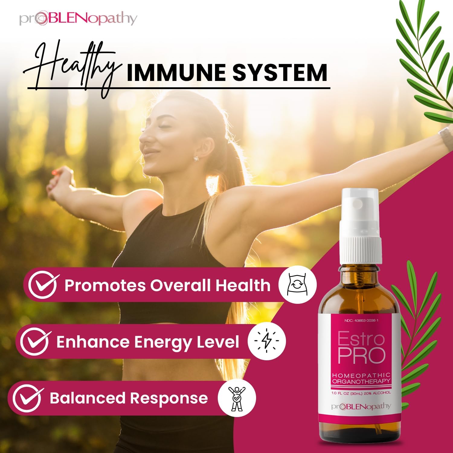 ProBLEN – Spray oral de estrógeno y progesterona para el equilibrio hormonal y el cuidado de la menopausia, 1.0 fl oz, suplemento eficaz para la