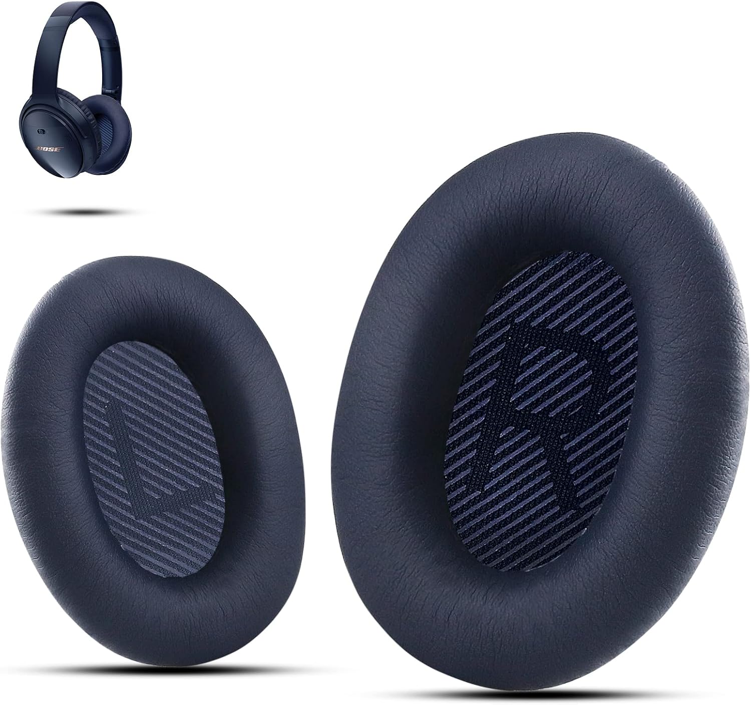 Krone Kalpasmos – Almohadillas de repuesto de alta calidad para auriculares Bose, compatible con Bose QuietComfort 35 ii QC35 QC25 QC2 QC15 Ae2 Ae2i